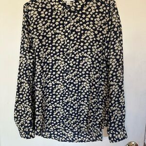 On 34th Floral Button-Up Blouse Medium